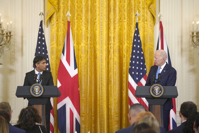 Biden salută discuţiile cu Rishi Sunak şi intensificarea parteneriatului comercial SUA-Marea Britanie