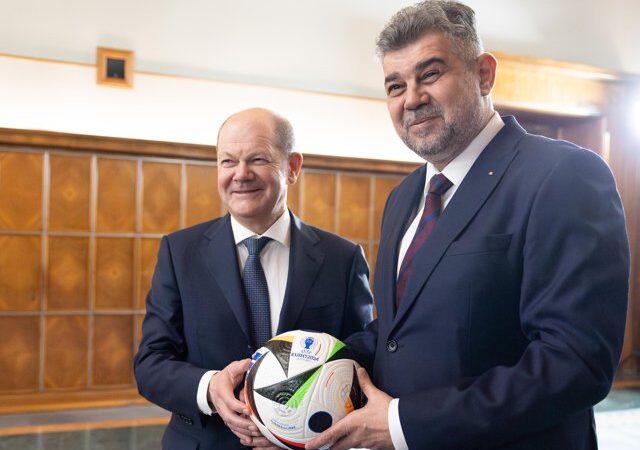 Mesajul lui Marcel Ciolacu şi Olaf Scholz înainte de Campionatul European de Fotbal din Germania Mesajul lui Marcel Ciolacu şi Olaf Scholz înainte de Campionatul European de Fotbal din Germania
