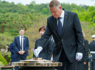 Klaus Iohannis a depus o coroană de flori la Seoul National Cemetery Klaus Iohannis a depus o coroană de flori la Seoul National Cemetery
