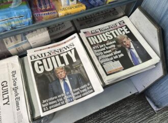 „Vinovat”. Primă pagină istorică a publicaţiei New York Times despre verdictul împotriva lui Trump „Vinovat”. Primă pagină istorică a publicaţiei New York Times despre verdictul împotriva lui Trump