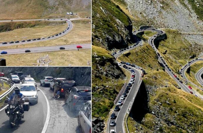 Traficul de coșmar de pe Transfăgărășan îi revoltă pe români: „Este groaznic, lumea lasă mașinile pe șosea” VIDEO