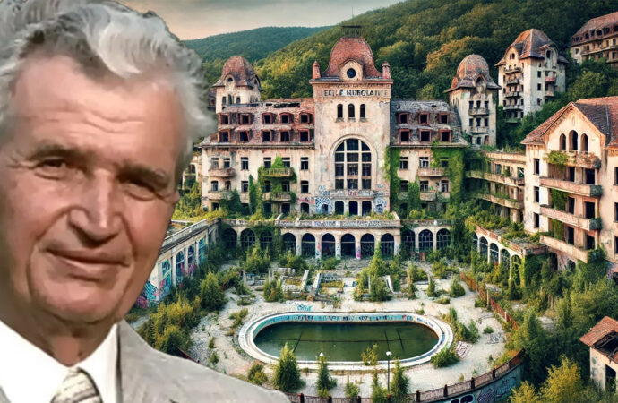 Stațiunea exclusivistă din vremea comunismului, aflată acum în paragină. Era locul preferat al lui Nicolae Ceaușescu Stațiunea exclusivistă din vremea comunismului, aflată acum în paragină. Era locul preferat al lui Nicolae Ceaușescu