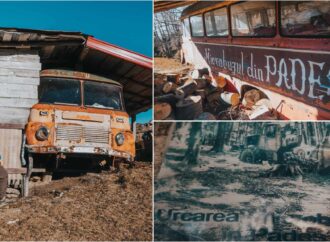 Cum a ajuns un autobuz vechi pe cel mai înalt vârf din Munții Poiana Ruscă. Ciudățenia din vestul României