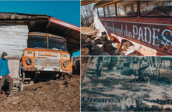 Cum a ajuns un autobuz vechi pe cel mai înalt vârf din Munții Poiana Ruscă. Ciudățenia din vestul României Cum a ajuns un autobuz vechi pe cel mai înalt vârf din Munții Poiana Ruscă. Ciudățenia din vestul României