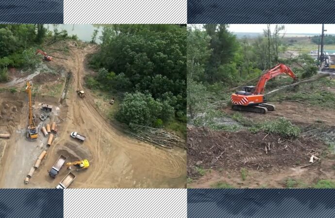 Video | CNAIR: Imagini de la lucrările de defrișare a arborilor de pe amplasamentul elementelor podului peste Prut de la Ungheni Video | CNAIR: Imagini de la lucrările de defrișare a arborilor de pe amplasamentul elementelor podului peste Prut de la Ungheni