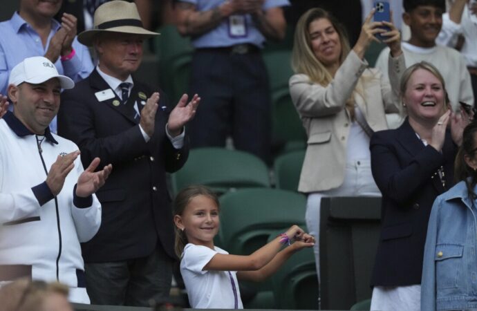 Fiica lui Djokovic a făcut spectacol la Wimbledon