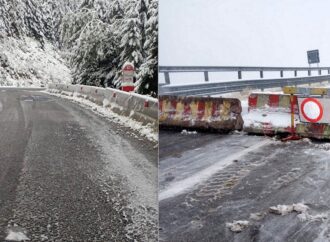 Iarna a coborât mai devreme în Munții Parâng. Șoselele spectaculoase au devenit tot mai riscante pentru șoferi