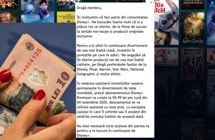 După HBO Max, o altă platformă de streaming anunță scumpiri semnificative pentru abonații din România. Tariful va crește din 4 noiembrie 2025