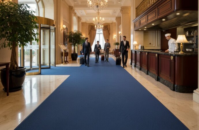 Covoare antiderapante pentru hoteluri și SPA: ce cer standardele moderne de siguranță Covoare antiderapante pentru hoteluri și SPA: ce cer standardele moderne de siguranță