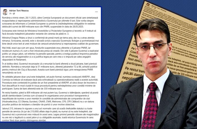 „Scrisoarea trimisă de România către Comisia Europeană sintetizează incapacitatea și nepriceperea administrativă a Guvernului” „Scrisoarea trimisă de România către Comisia Europeană sintetizează incapacitatea și nepriceperea administrativă a Guvernului”